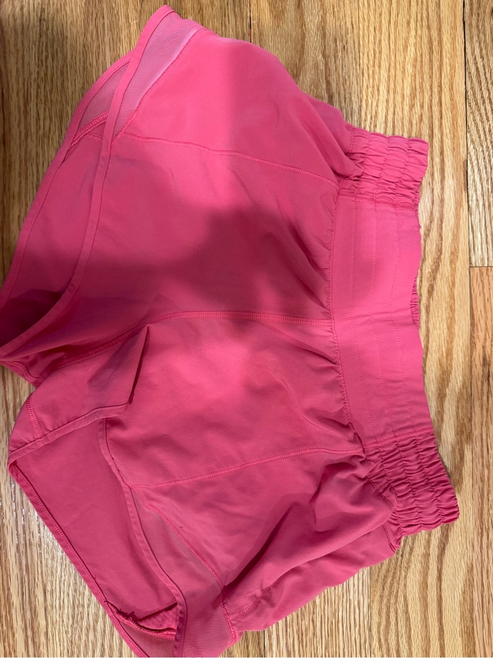 lululemon athletica Hot Pink Athletic Shorts with Smocked Waistband